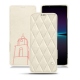Housse cuir Sony Xperia 1 IV - Blanc escumo - Couture