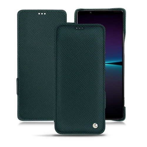 Housse en cuir de haute qualité pour Sony Xperia 1 IVVert séduisant ( Pantone #1d3c34 ) 