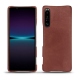 Custodia in pelle Sony Xperia 1 IV - Passion vintage ( Pantone #591d16 ) 
