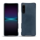 Capa em pele Sony Xperia 1 IV - Jean vintage ( Pantone #2f414f  ) 