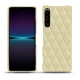 Funda de piel Sony Xperia 1 IV - Beige - Couture ( Nappa - Pantone #ceb888 ) 