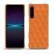 Funda de piel Sony Xperia 1 IV - Orange - Couture ( Nappa - Pantone #ff9351 ) 