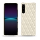 Coque cuir Sony Xperia 1 IV - Blanc escumo - Couture