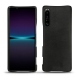 Sony Xperia 1 IV leather cover - Negre poudro