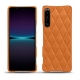 Coque cuir Sony Xperia 1 IV - Mandarine vintage - Couture