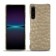 Funda de piel Sony Xperia 1 IV - Autruche desert
