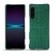 Sony Xperia 1 IV leather cover - Crocodile pino