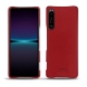 Coque cuir Sony Xperia 1 IV - Rouge PU