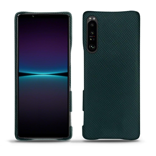 Coque en cuir haut de gamme pour Sony Xperia 1 IVVert séduisant ( Pantone #1d3c34 ) 