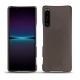 Custodia in pelle Sony Xperia 1 IV - Gris Veggie