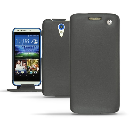 HTC Desire 620 leather case - Noir ( Nappa - Black ) 