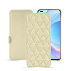 Housse cuir Honor Magic4 Pro - Ivoire - Couture ( Pantone - #d6d6c6 )