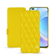 レザーケース Honor Magic4 Pro - Jaune fluo - Couture ( Pantone 809C )