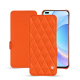 Honor Magic4 Pro leather case - Orange fluo - Couture ( Pantone 805C )