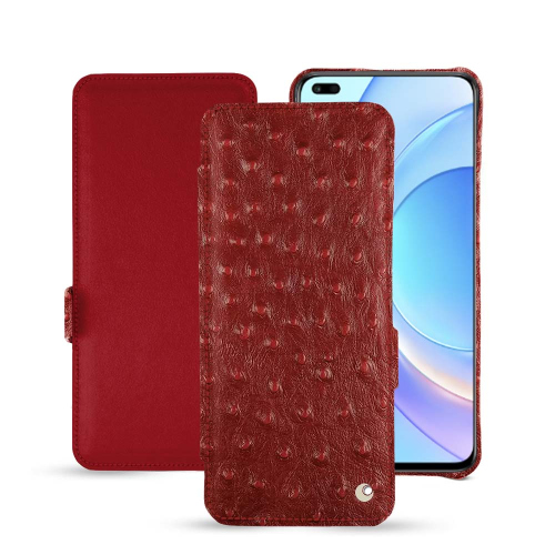 Premium leather case for Honor Magic4 ProAutruche ciliegia ( Pantone #a4343a ) 