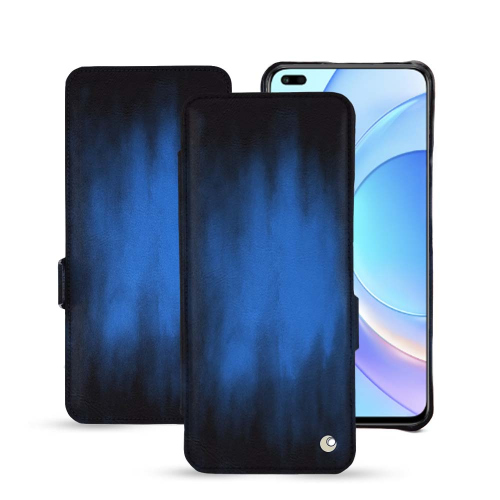 Funda de cuero premium para el Honor Magic4 ProBleu Patine