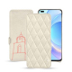 Honor Magic4 Pro leather case - Blanc escumo - Couture