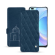 Honor Magic4 Pro leather case - Blu mediterran - Couture