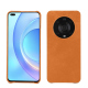 Honor Magic4 Pro leather cover - Mandarine vintage ( Pantone #d47231 ) 