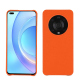 Honor Magic4 Pro leather cover - Orange fluo