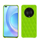 Coque cuir Honor Magic4 Pro - Vert fluo - Couture