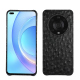 Coque cuir Honor Magic4 Pro - Autruche nero