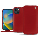 Funda de piel Apple iPhone 14 - Rouge ( Nappa - Pantone #d50032 ) 
