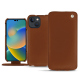 Housse cuir Apple iPhone 14 - Marron ( Nappa - Pantone #8B4720 ) 