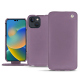 Housse cuir Apple iPhone 14 - Lilas ( Nappa - Pantone #b9a3e3 ) 