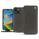 硬质真皮保护套 Apple iPhone 14 - Anthracite ( Pantone - #41403c )