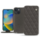 Custodia in pelle Apple iPhone 14 - Anthracite - Couture ( Pantone #41403c )
