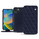 Housse cuir Apple iPhone 14 - Cobalt - Couture ( Pantone #2b253f )