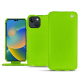 Lederschutzhülle Apple iPhone 14 - Vert fluo ( Pantone 808C )