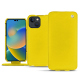 Funda de piel Apple iPhone 14 - Jaune fluo ( Pantone 809C )