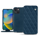 Apple iPhone 14 leather case - Blu mediterran - Couture