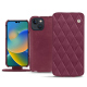 硬质真皮保护套 Apple iPhone 14 - Prune vintage - Couture
