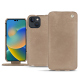 Custodia in pelle Apple iPhone 14 - Taupe vintage ( Pantone #bda790 ) 