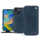 Housse cuir Apple iPhone 14 - Jean vintage ( Pantone #2f414f  ) 