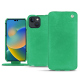 Custodia in pelle Apple iPhone 14 - Menthe vintage ( Pantone #37b375 ) 