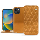 Apple iPhone 14 leather case - Or Maïa - Couture