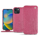 硬质真皮保护套 Apple iPhone 14 - Serpent ciclamino