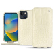 Capa em pele Apple iPhone 14 - Crocodile milk