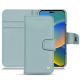 Custodia in pelle Apple iPhone 14 - Bleu ciel ( Nappa - Pantone #abcae9 ) 