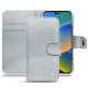Custodia in pelle Apple iPhone 14 - Platinium ( Pantone 877C ) 