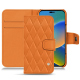 Funda de piel Apple iPhone 14 - Orange - Couture ( Nappa - Pantone #ff9351 ) 