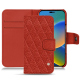硬质真皮保护套 Apple iPhone 14 - Papaye - Couture ( Pantone #b54317 )