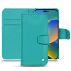 Housse cuir Apple iPhone 14 - Bleu fluo