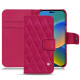 Custodia in pelle Apple iPhone 14 - Rose fluo - Couture ( Pantone 806C )