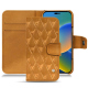 Custodia in pelle Apple iPhone 14 - Or Maïa - Couture