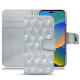 Custodia in pelle Apple iPhone 14 - Platinium - Couture